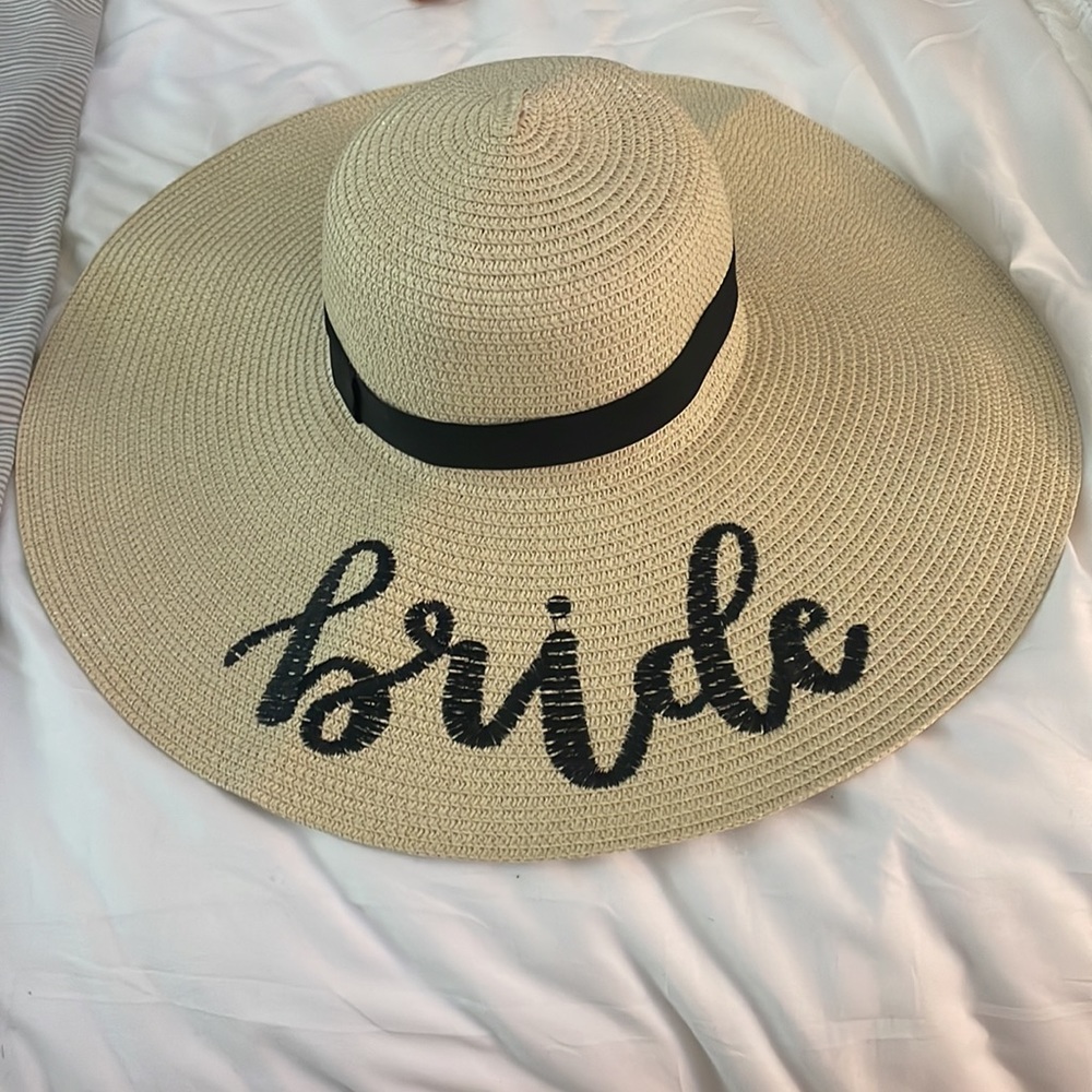 Amazon “bride” sun hat. Never worn in brand new condition.